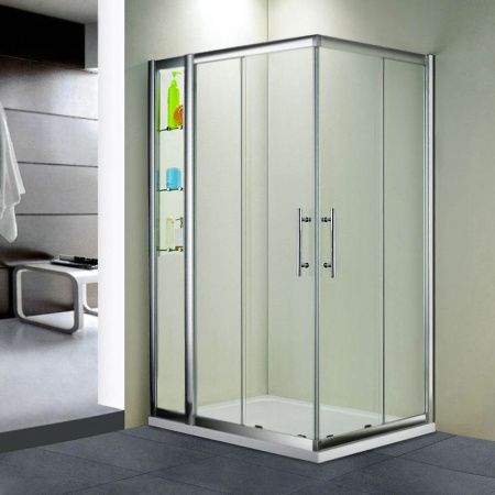 Душевой уголок RGW Hotel HO-43 100x130 профиль Хром стекло прозрачное