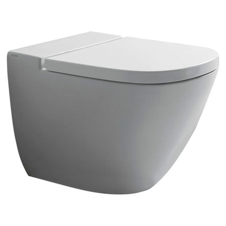 GLOBO Stockholm Унитаз напольный пристенный  58*37*h42см, слив универсальный, с комплектом креплений, цвет белый, артикул LA001.BI