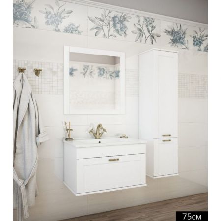 Шкаф пенал Sanflor Ванесса 34 L С000005888 Белый, артикул С000005888