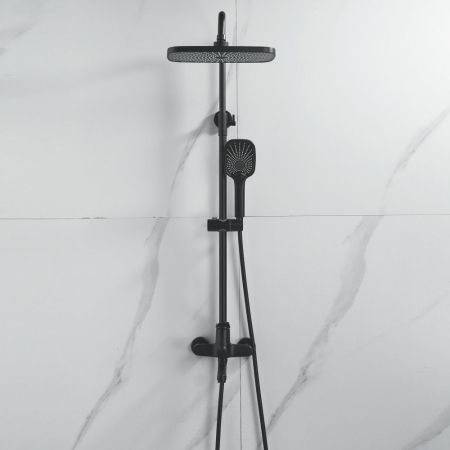 Душевая система Shevanik S6236H, черный