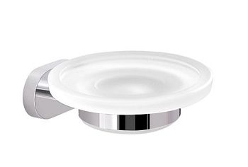 Gedy Bernina, настенная стеклянная мыльница, цвет хром