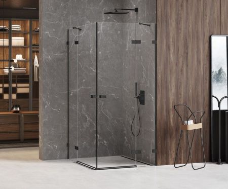 Душевое ограждение NEW TRENDY AVEXA BLACK 90x90x200 EXK-1613 (черный)