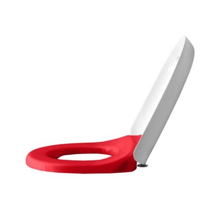 LAUFEN Florakids Сиденье для унитаза 8.2003.1, цвет белый/красный softclose, артикул 8.9103.1.062.000.1