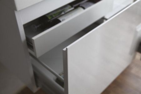 Тумба под раковину BelBagno Luce 80 BB800VAC/BL подвесная Bianco Lucido