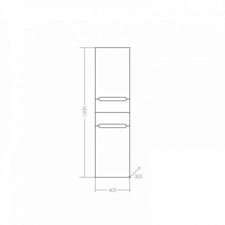 Шкаф-пенал "Лондон 40" подвесная, артикул 524001