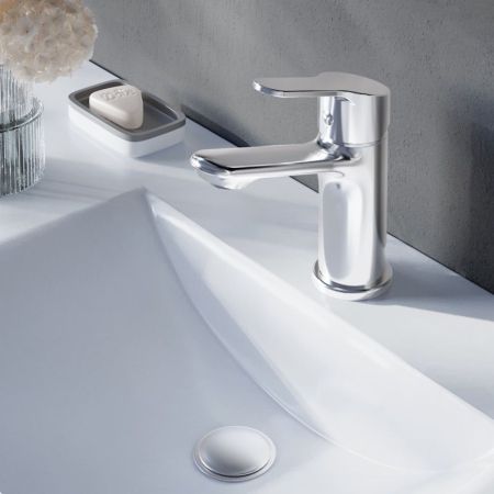 Смеситель для раковины Voda AQ26M, хром