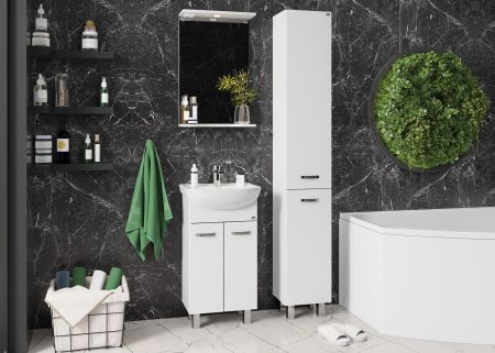 Тумба Onika Коралл 47 напольная, белая (ум. Дора 47/ Азов 45), артикул 104701