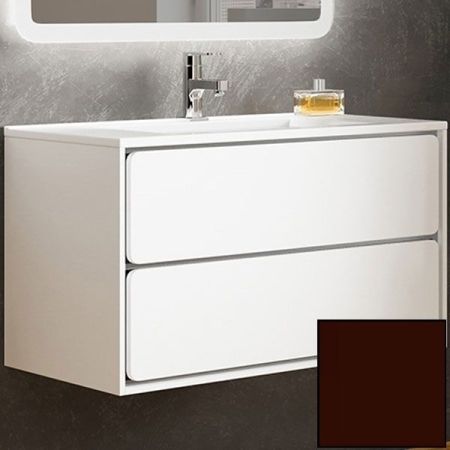 Тумба с раковиной SanVit Бруно-2 120 kbruno2120 в цвете Ral подвесная Шоколад, артикул kbruno2120
