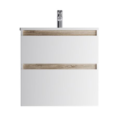 M85AFHX0652WG X-Joy, База под раковину, подвесная, 65 см, 2 ящика, белый глянец, артикул M85AFHX0652WG