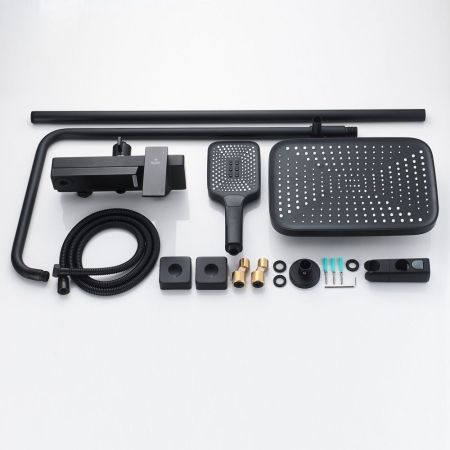 Душевая система Rose R1836H, черный