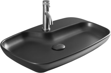 Раковина накладная Allen Brau Liberty 4.32011.31 черный матовый, артикул 4.32011.31