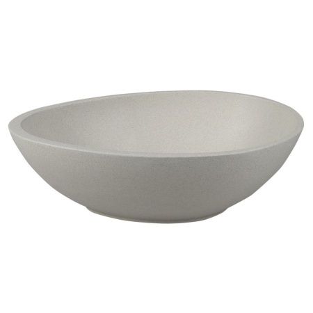 Раковина-чаша PUNC из искусственного камня, со сливом, 53x39см, на столешницу, белый песчаник, Sapho Раковина-чаша PUNC из искусственного камня, со сливом, 53x39см, на столешницу, белый песчаник, Sapho