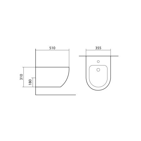 Биде подвесное AQUATEK ЕВРОПА AQ1016-MB, 510*355*310 мм, цвет черный матовый Биде подвесное AQUATEK ЕВРОПА AQ1016-MB, 510*355*310 мм, цвет черный матовый