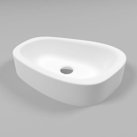 Умывальник WHITECROSS Moonstone C 50x35 (белый мат) иск. камень, артикул 0729.050035.200