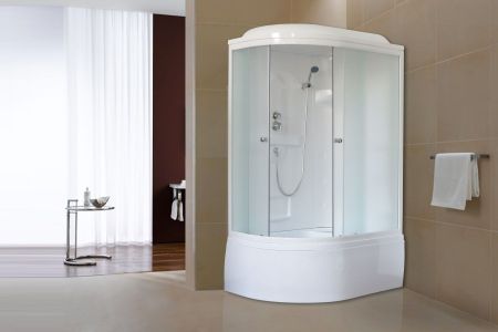 Душевая кабина Royal Bath RB 8120BK1-M (матовое) правая, артикул RB8120BK1-M-R