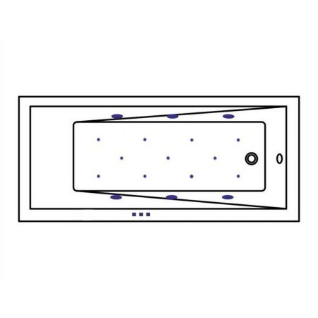 Ванна WHITECROSS Wave Slim 160x80 "RELAX" (бронза), артикул 0111.160080.100.RELAX.BR