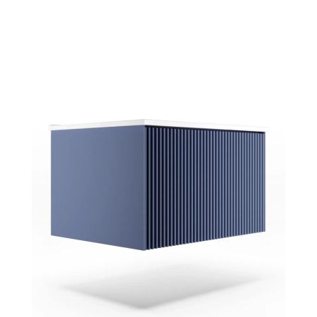 Тумба под раковину подвесная La Fenice Terra FNC-01-TER-BG-60, синяя, артикул FNC-01-TER-BG-60