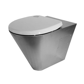 Унитаз подвесной без бака антивандальный Тругор УПббА, сатин