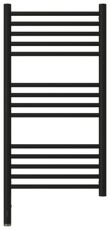 Полотенцесушитель электрический "БОГЕМА 3.0" прямая 800х400 / МЭМ левый (Матовый чёрный)