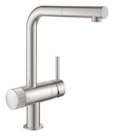 Смеситель для кухни GROHE Blue Pure Minta, с функцией фильтрации, суперсталь, (119707) Смеситель для кухни GROHE Blue Pure Minta, с функцией фильтрации, суперсталь, (119707)
