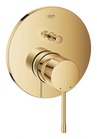 Смеситель однорычажный для ванны GROHE Essence, круглая розетка, холодный рассвет глянец (24058GL1)