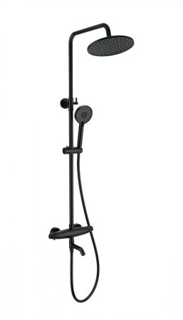 Душевая система с термостатом WONZON & WOGHAND CAPSULE, Черный матовый (WW-B3031-A3-MB), артикул WW-B3031-A3-MB