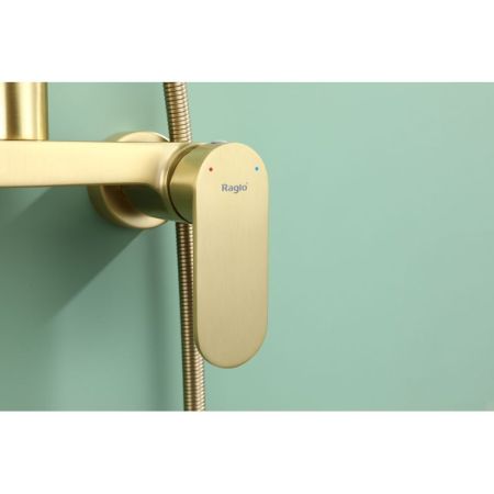 Душевая система Raglo R10.24.03, сатин золотой