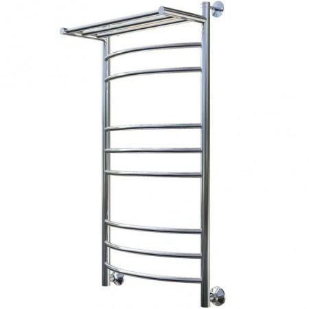 Водяной полотенцесушитель Тругор Приоритет 2 П НП 100x60 с полкой Хром, артикул Приоритет2/нп10060П