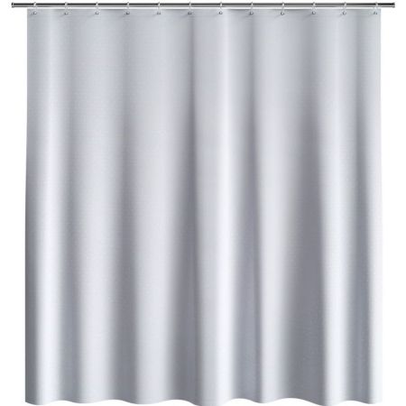 Шторка для ванной  однотонная белая