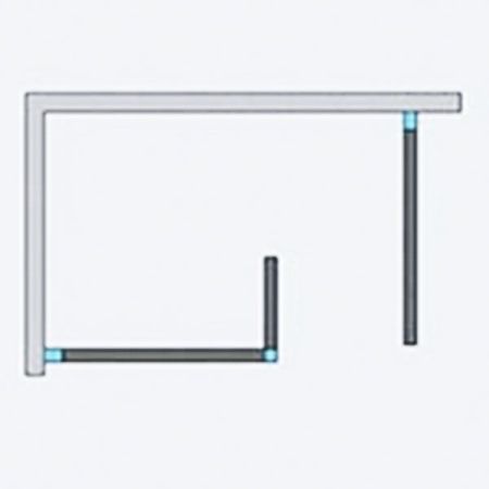 Душевая стенка Radaway Euphoria W3 Walk-in 110 фурнитура Хром стекло прозрачное, артикул 383133-01-01