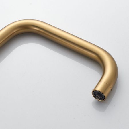 Смеситель для кухни с подключением фильтра Shevanik S228G, золотой сатин, артикул S228G