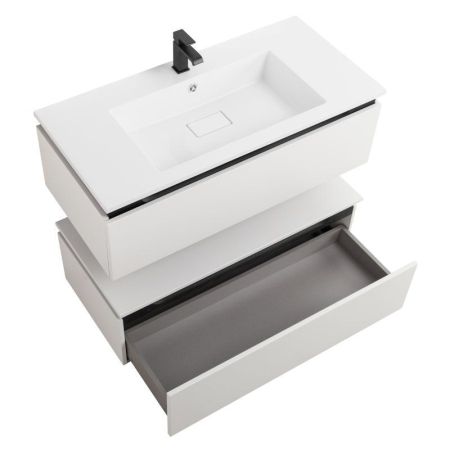 Раковина из искусственного мрамора, 1000x480x142, CZR-1000/480-LV-MR-PRS, артикул CZR-1000/480-LV-MR-PRS