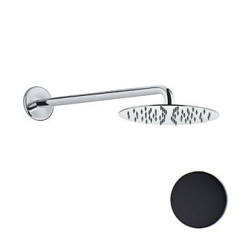 Верхний душ ультратонкий с кронштейном Fiore 30NN8630, черный