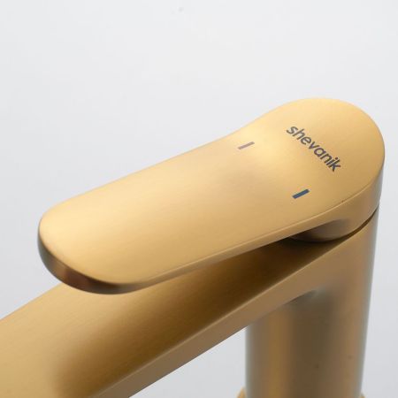 Смеситель для раковины Shevanik S4301G, золотой сатин, артикул S4301G