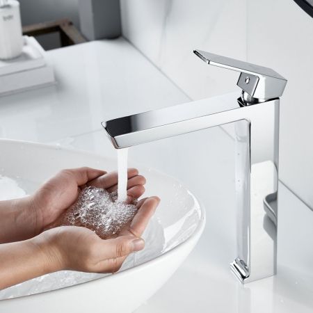 Смеситель для раковины высокий Rose R18 R1811-1, хром