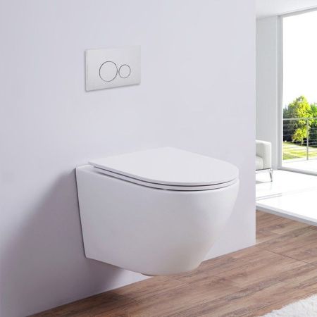 Унитаз подвесной CeramaLux 2197GW, артикул 