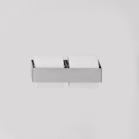 Agape 369 Двойной держатель туалетного рулона, цвет: глянец, артикул A369220A