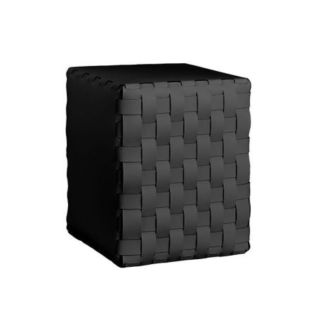 ADJ Пуф, 35x35xH40 см., цвет: черный/серый, артикул 1070.01/03