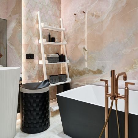 ADJ Стакан для зубных щеток, D7xH10 см., цвет: черный/хром, артикул 4941.01/03