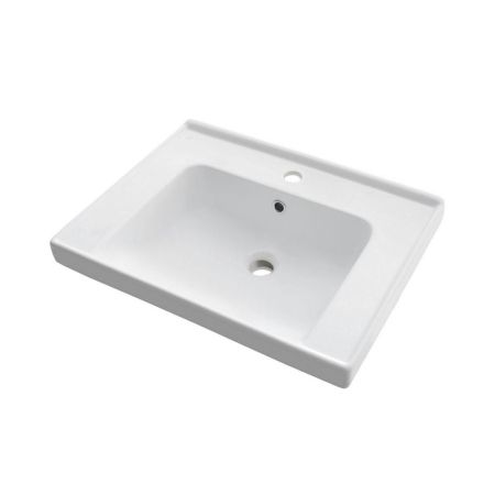 Тумба с раковиной подвесная Dreja Perfecto 70 см, белый, артикул 99-0807-com