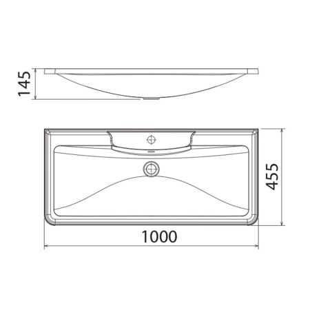 Раковина Florentina Аллегро, 100 см, артикул Аллегро 100