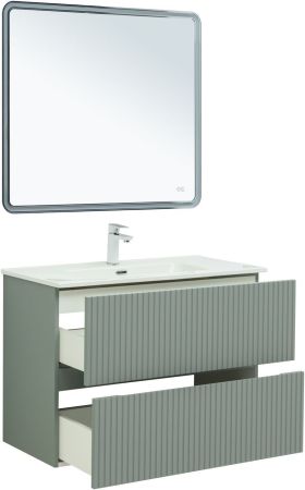 Тумба под раковину Aquanet Джейн 90 мисти грин, артикул 00313319