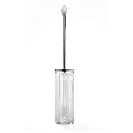 3SC MONTBLANC Туалетный ёршик, напольный, цвет: прозрачный хрусталь/хром, артикул MB17ACRSL