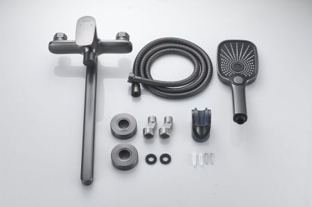 Смеситель для ванны Shevanik S8522T, оружейная сталь