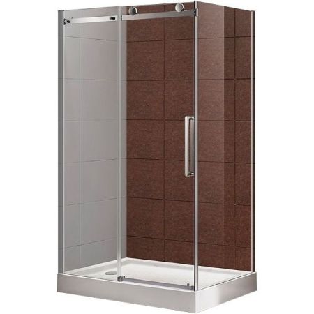 Душевой уголок Cezares Stylus-M AH-1 130x100 профиль Хром стекло прозрачное, артикул STYLUS-O-M-AH-1-130/100-C-Cr