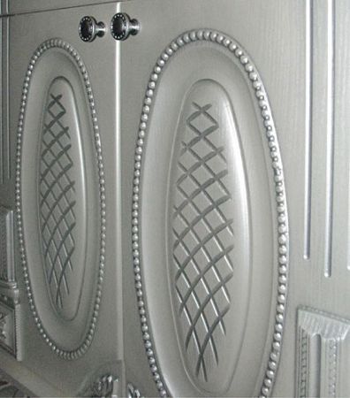 Тумба с раковиной Атолл Наполеон 265 белый жемчуг с патиной золото