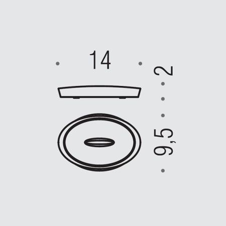 Colombo Plus Мыльница настольная, цвет: PVD нержавеющая сталь, артикул W4940.HPS1