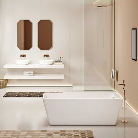 Акриловая ванна Vincea VBT-110 170x75 без гидромассажа, артикул VBT-110