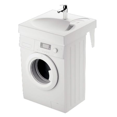 Раковина PAA Claro 60x60 Icla на стиральную машину Белая