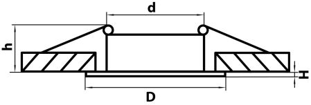 Светильник точечный встраиваемый декоративный под заменяемые галогенные или LED лампы Levigo Lightstar 010016, артикул 010016